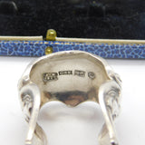 C19th Russian Silver .875 Sugar Tongs Floral Antique 1857 Carl Gustav Ekqvist