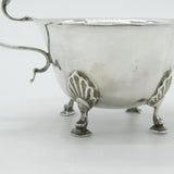 Edwardian Sterling Silver Art Nouveau Pattern Sugar Bowl Antique 1908 Birmingham