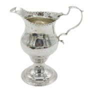 George III Sterling Silver Pedestal Cream Jug Antique 1771 London T. Shepperd