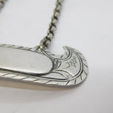 George III Sterling Silver Blank Decanter Label Antique 1816 London