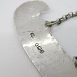 George III Sterling Silver Blank Decanter Label Antique 1816 London