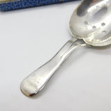 Georgian Sterling Silver Leaf & Star Caddy or Caster Spoon 1803 Birmingham