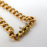 Edwardian 9ct Rose Gold, Ruby, Seed Pearl Shamrock Form Bracelet Antique c1910