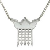 Sterling Silver Portcullis Form Parliament Decanter Label Vintage 2009 Sheffield