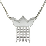 Sterling Silver Portcullis Form Parliament Decanter Label Vintage 2009 Sheffield