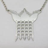Sterling Silver Portcullis Form Parliament Decanter Label Vintage 2009 Sheffield