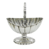 George III Sterling Silver Swing Handled Fluted Sweet Treat Basket Antique 1795 London