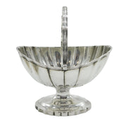 George III Sterling Silver Swing Handled Fluted Sweet Treat Basket Antique 1795 London