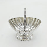 George III Sterling Silver Swing Handled Fluted Sweet Treat Basket Antique 1795 London