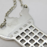 Sterling Silver Portcullis Form Parliament Decanter Label Vintage 2009 Sheffield