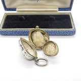 Early Georgian Sterling Silver Nutmeg Form Vinaigrette Fob Antique c1780