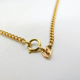 Curb Link 9ct Yellow Gold Chain Necklace 58.5cm / 23" Vintage 2008