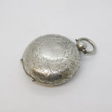 Edwardian Sterling Silver Floral Sovereign Holder Fob Antique 1905 Chester