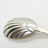 Victorian Sterling Silver Shell Pattern Tea Caddy Spoon Antique 1871 London