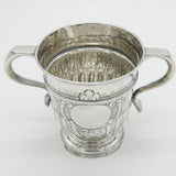 George I Britannia Standard Silver Fluted Loving Cup Antique Thomas Tearle
