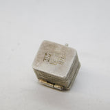 20th Century Chinese .900 Silver Teapot in Basket Charm Pendant Antique c1910