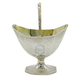 George III Sterling Silver Crested Sweet-Treat Basket Antique 1788 London