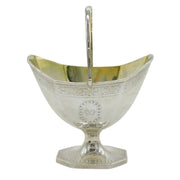 George III Sterling Silver Crested Sweet-Treat Basket Antique 1788 London