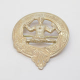 Scottish Large Sterling Silver Clan Murray Kilt Brooch Vintage 1960 Edinburgh