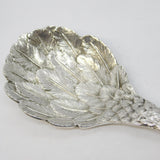 Sterling Silver Georgian Style Eagle's Wing Tea Caddy Spoon Vintage 1969 London