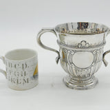 George I Britannia Standard Silver Fluted Loving Cup Antique Thomas Tearle