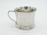 George III Sterling Silver Pub Tankard Mug Heart Handle Antique 1798 London