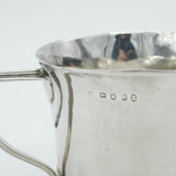 George III Sterling Silver Pub Tankard Mug Heart Handle Antique 1798 London