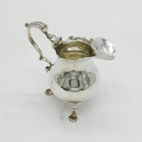 George II Sterling Silver Baluster Cream Jug Antique c1750 London