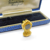 Georgian 18ct Gold & Carved Carnelian Dove Intaglio Clock Form Seal Fob c1800