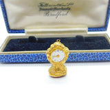Georgian 18ct Gold & Carved Carnelian Dove Intaglio Clock Form Seal Fob c1800