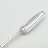 George III Sterling Silver Lion Crest Bone Marrow Scoop Antique 1783 London