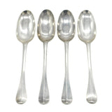 George I Britannia Standard Silver Set of Four Tablespoons Antique 1718 London
