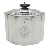 George III Sterling Silver Clan Wedderburn Tea Caddy Antique 1793 London