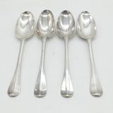 George I Britannia Standard Silver Set of Four Tablespoons Antique 1718 London