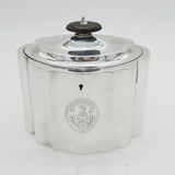 George III Sterling Silver Clan Wedderburn Tea Caddy Antique 1793 London
