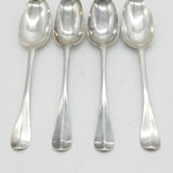 George I Britannia Standard Silver Set of Four Tablespoons Antique 1718 London