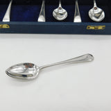 Scottish Georgian Set of Sterling Silver Dotted Edge Teaspoons 1821 Edinburgh