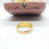 Victorian 15ct Gold & 27 Seed Pearl Mourning Ring Antique 1884 Birmingham