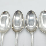 George I Britannia Standard Silver Set of Four Tablespoons Antique 1718 London