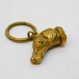 Victorian Gilt Metal & Chalcedony Agate Greyhound Dog Fob Antique c1860