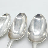 George I Britannia Standard Silver Set of Four Tablespoons Antique 1718 London