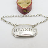 Georgian Sterling Silver Brandy Decanter Label 1820 London George Knight