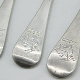 George I Britannia Standard Silver Set of Four Tablespoons Antique 1718 London