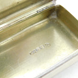 George III Sterling Silver Floral Pattern Snuff Box Antique 1820 London
