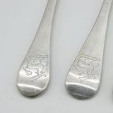 George I Britannia Standard Silver Set of Four Tablespoons Antique 1718 London