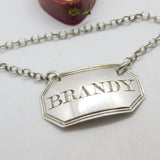 Georgian Sterling Silver Brandy Decanter Label 1820 London George Knight