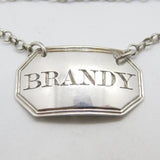 Georgian Sterling Silver Brandy Decanter Label 1820 London George Knight