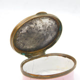 Georgian Bilston Enamel Patch Box 'A Trifle from Wantage' Antique c1800