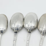 George I Britannia Standard Silver Set of Four Tablespoons Antique 1718 London