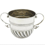 William III Sterling Silver Fluted Porringer Antique 1690 London Jonah Kirke